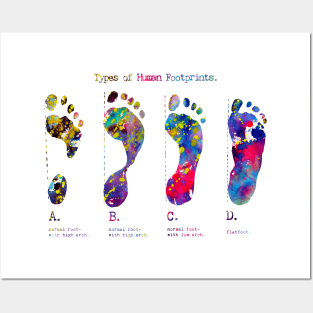 Types of Footprints Posters and Art